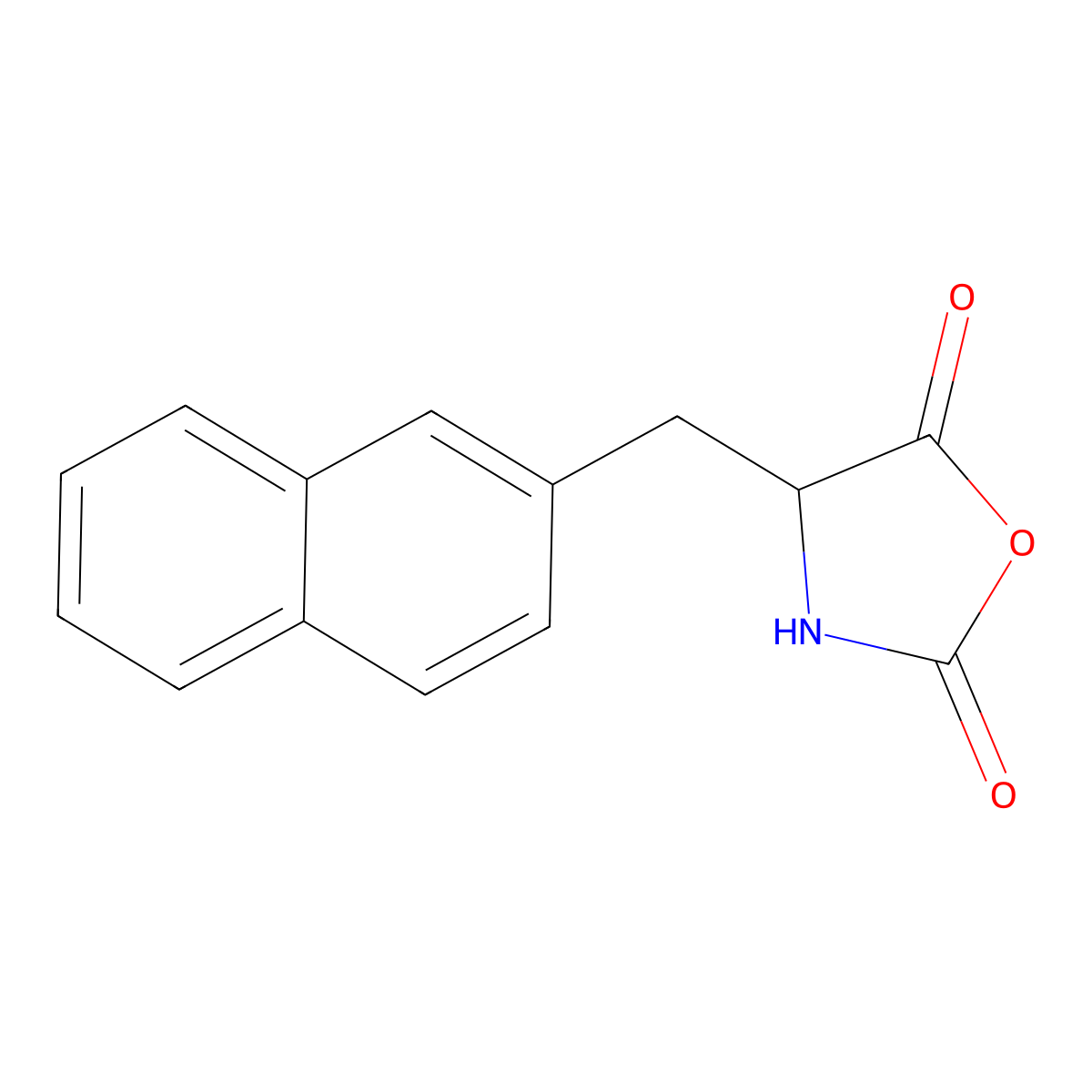 (S)-4-(2-Naphthylmethyl)oxazolidine-2,5-dione molecular structure, CAS 1377983-59-9