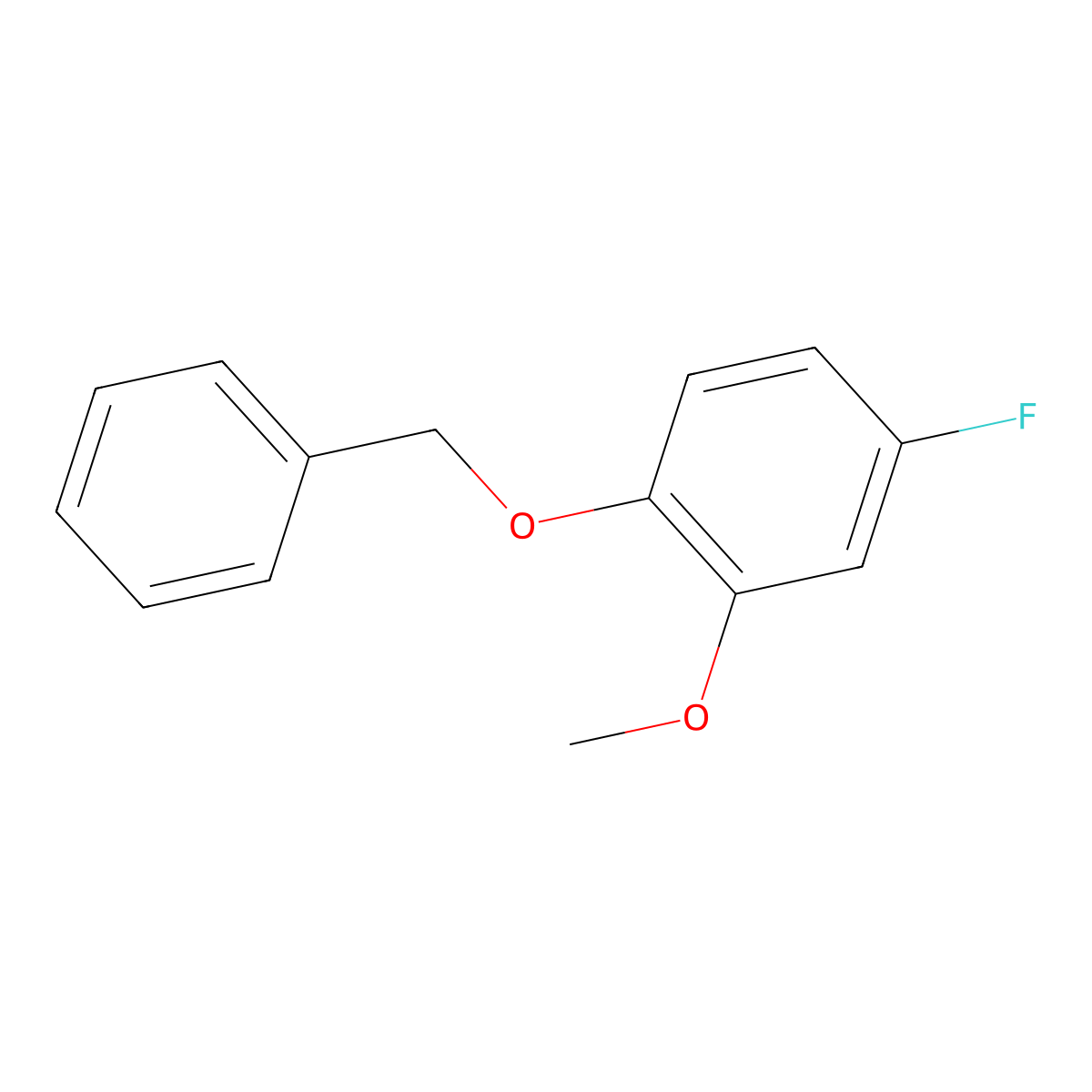 1-(Benzyloxy)-4-fluoro-2-methoxybenzene molecular structure, CAS 1377985-28-8