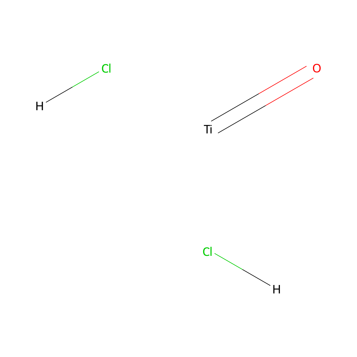 Titanium, dichlorooxo- molecular structure, CAS 13780-39-7