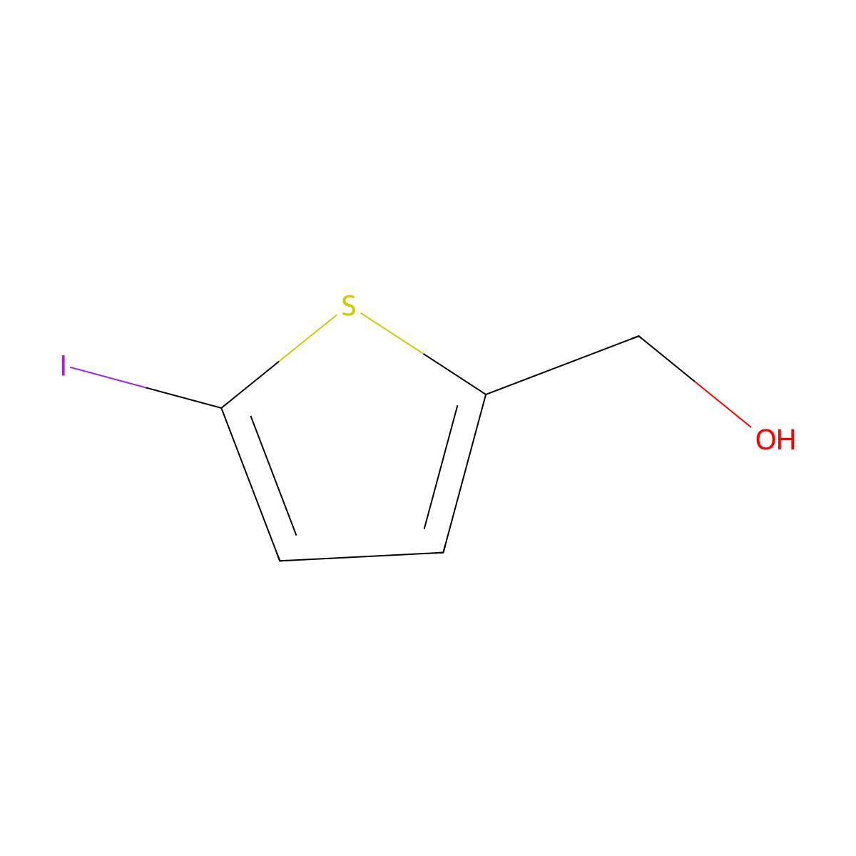 (5-Iodothiophen-2-YL)methanol molecular structure, CAS 13781-27-6