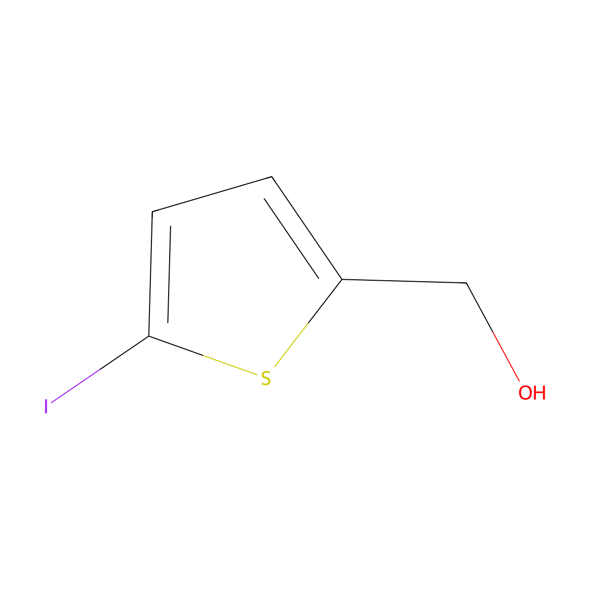 (5-Iodothiophen-2-YL)methanol molecular structure, CAS 13781-27-6