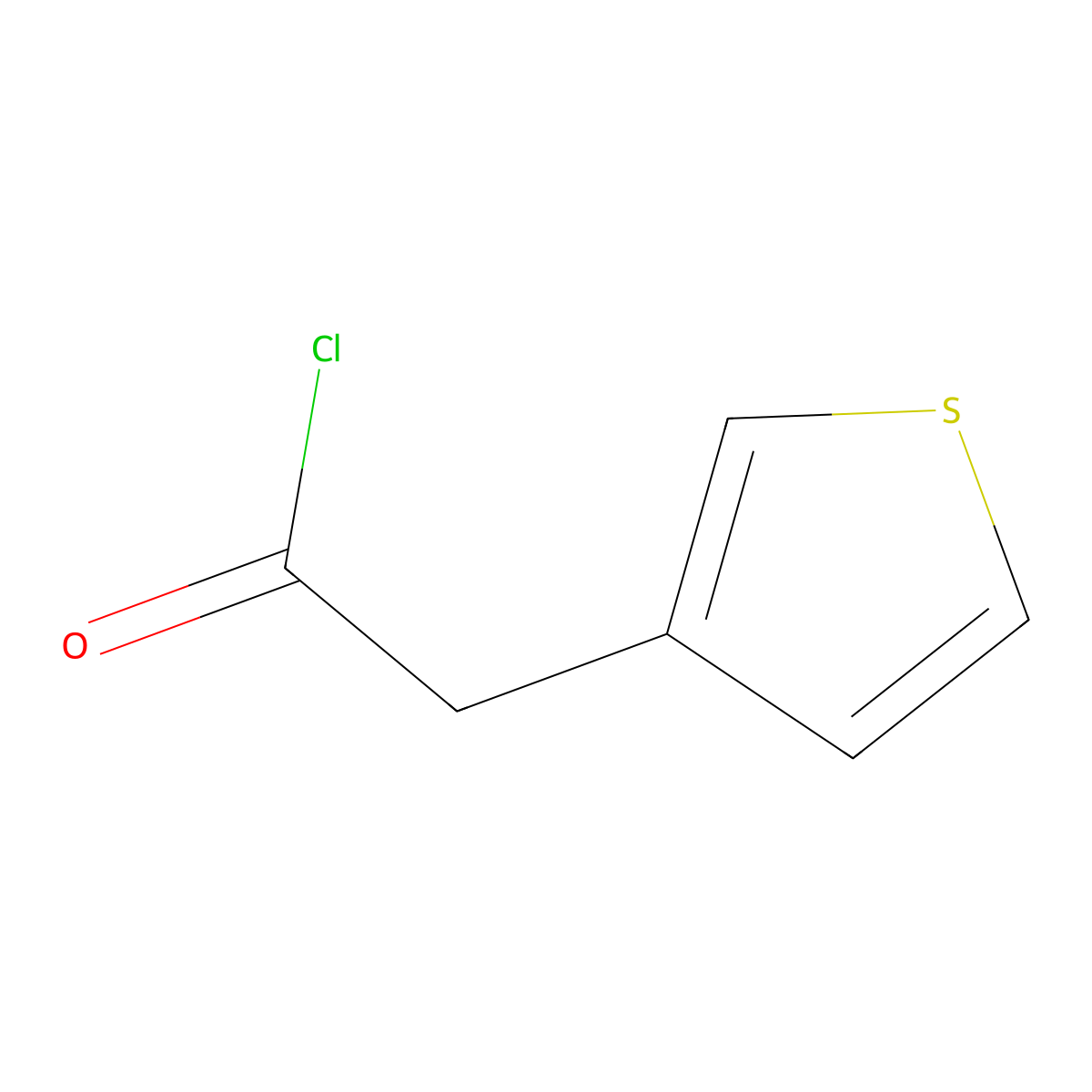 2-(Thiophen-3-yl)acetyl chloride molecular structure, CAS 13781-65-2