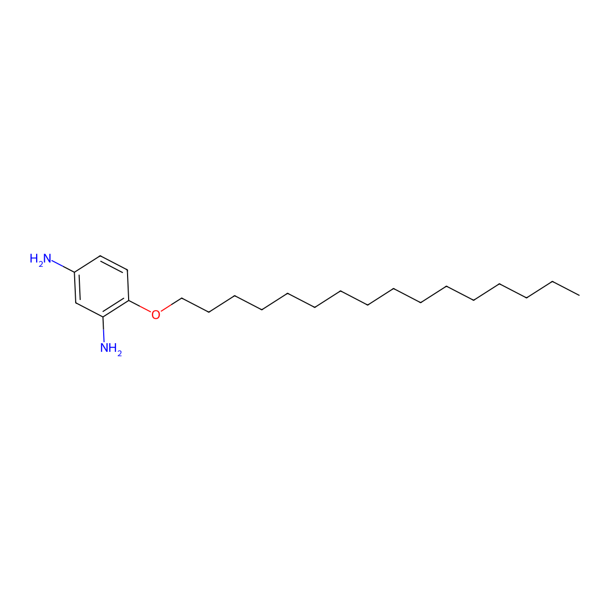 4-(Hexadecyloxy)benzene-1,3-diamine molecular structure, CAS 137819-03-5
