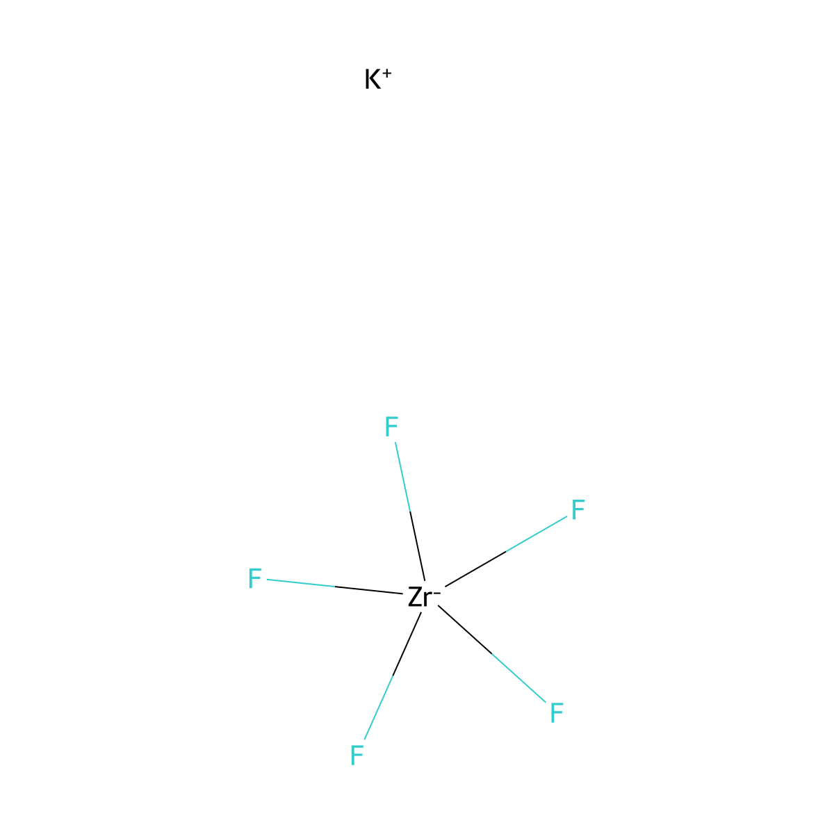 Zirconate(1-), pentafluoro-, potassium (1:1) molecular structure, CAS 13782-18-8