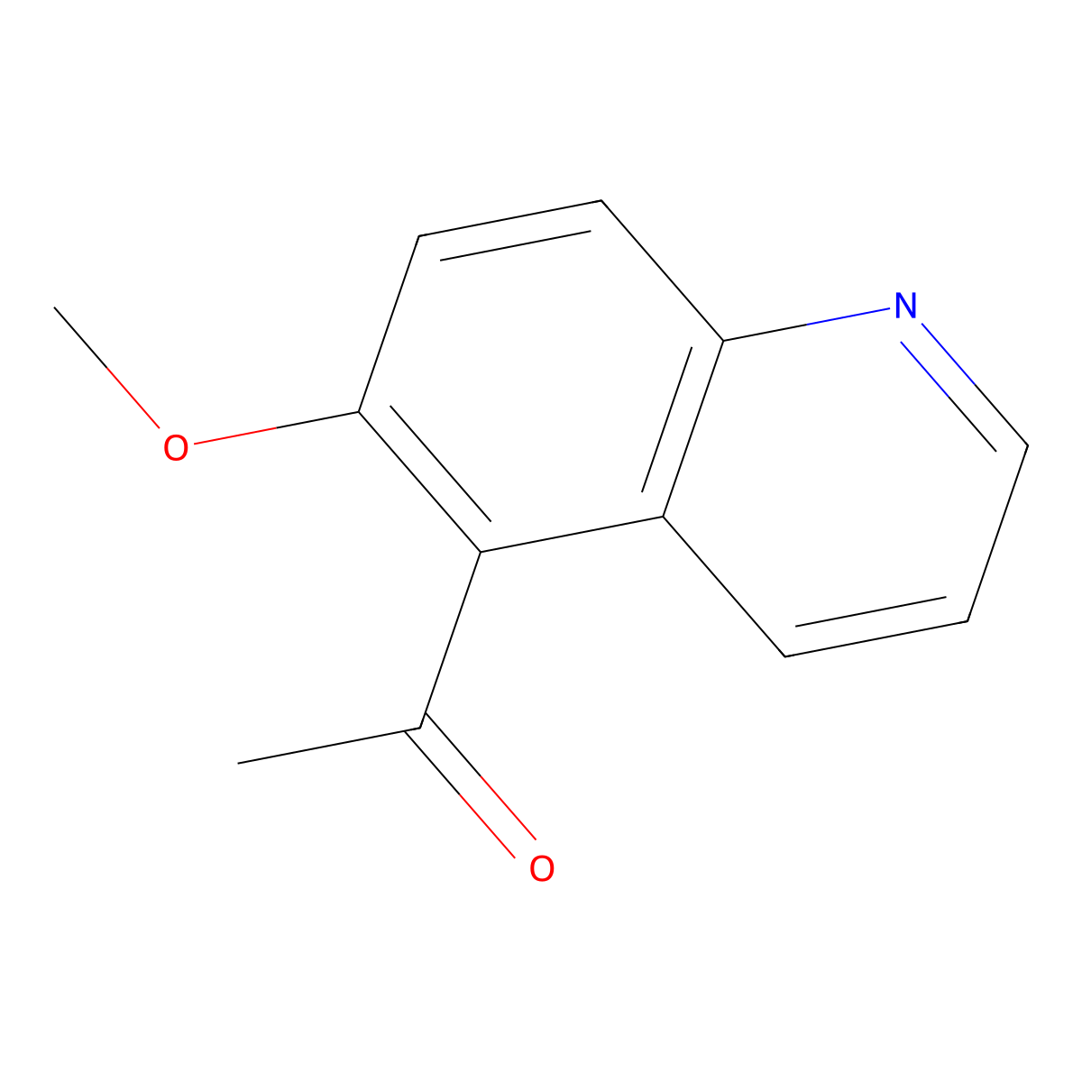 1-(6-Methoxy-5-quinolinyl)ethanone molecular structure, CAS 1378254-76-2