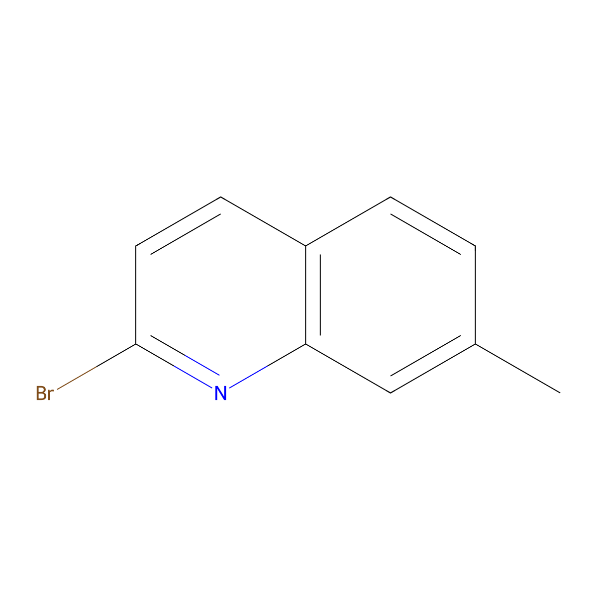 2-Bromo-7-methylquinoline molecular structure, CAS 1378254-87-5
