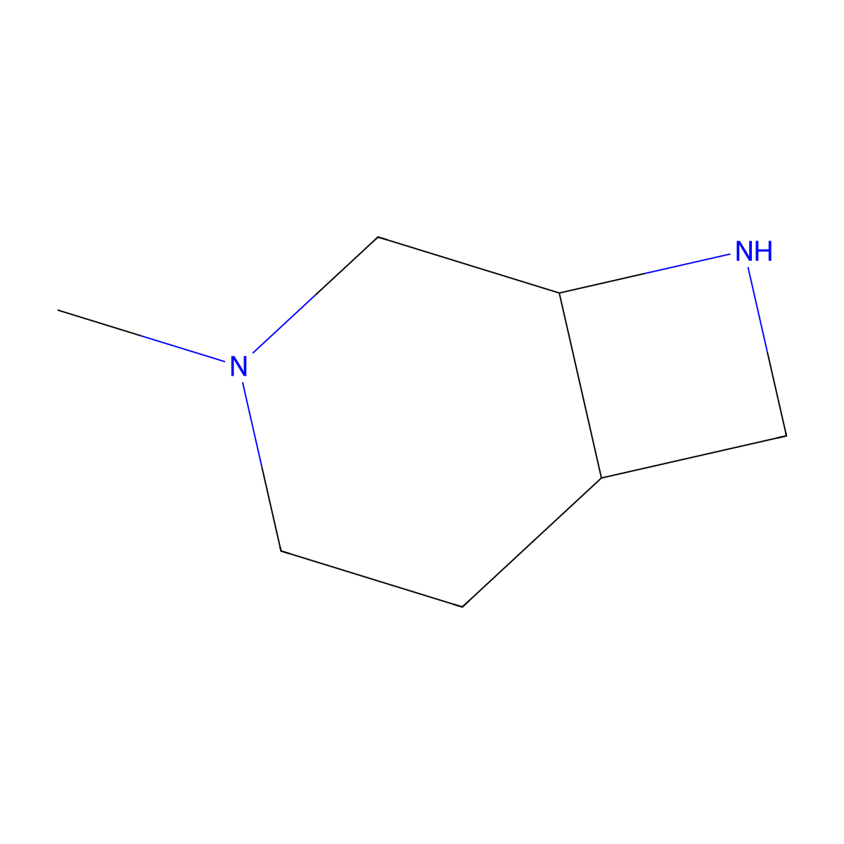 3-Methyl-3,8-diaza-bicyclo[4.2.0]octane molecular structure, CAS 1378254-94-4
