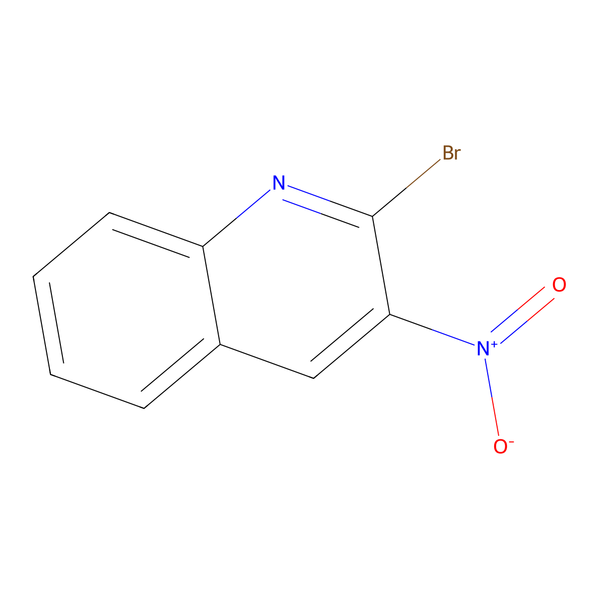 2-Bromo-3-nitroquinoline molecular structure, CAS 1378258-92-4