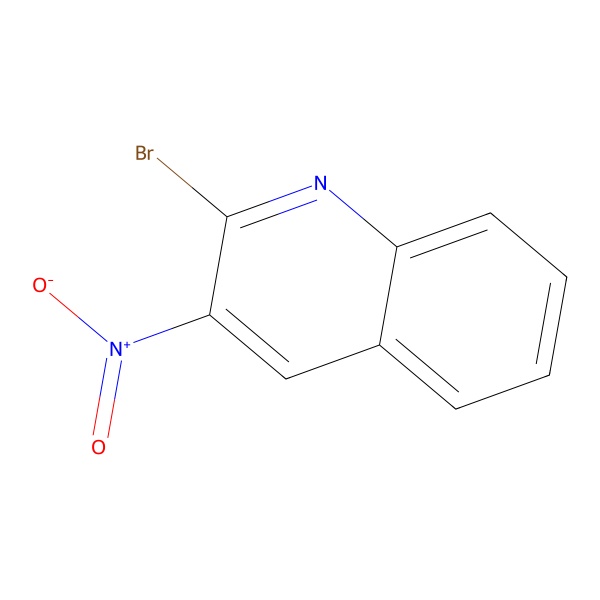 2-Bromo-3-nitroquinoline molecular structure, CAS 1378258-92-4