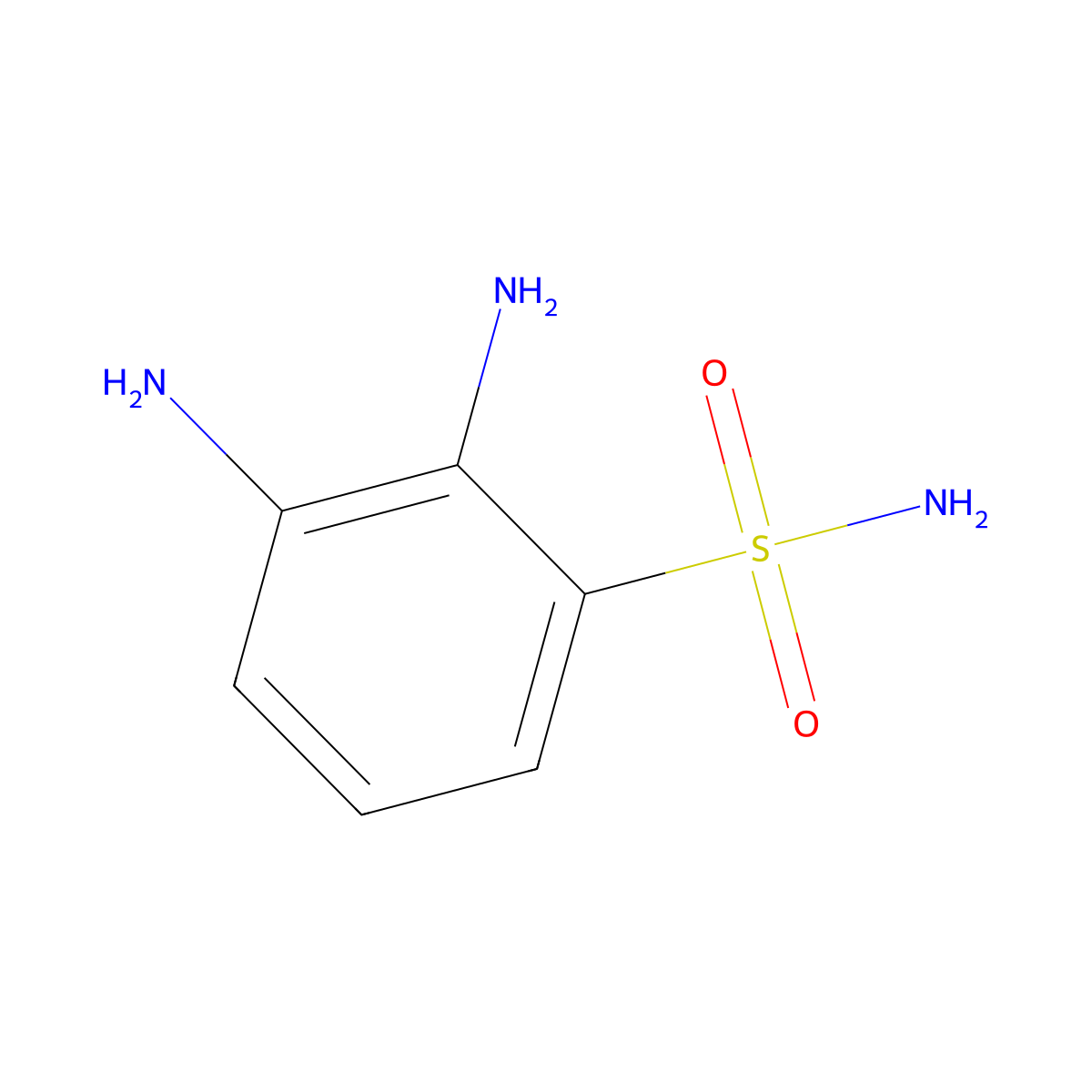 2,3-Diaminobenzene-1-sulfonamide molecular structure, CAS 1378259-06-3