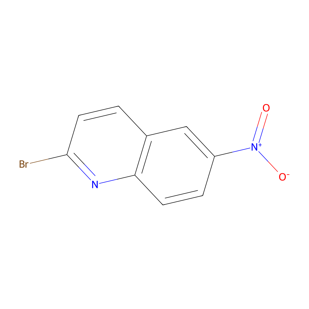 2-Bromo-6-nitroquinoline molecular structure, CAS 1378259-42-7