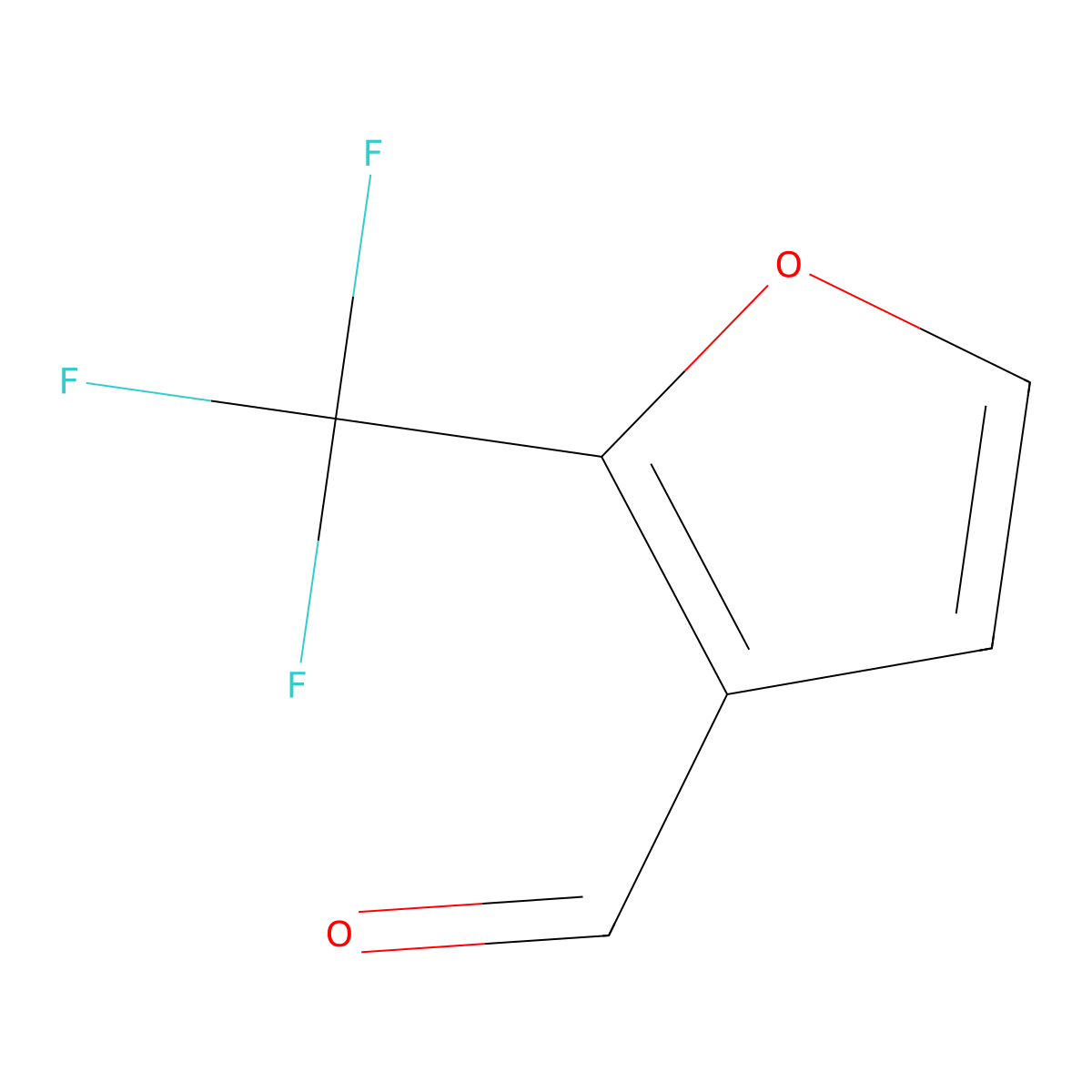2-(Trifluoromethyl)furan-3-carbaldehyde molecular structure, CAS 1378259-70-1
