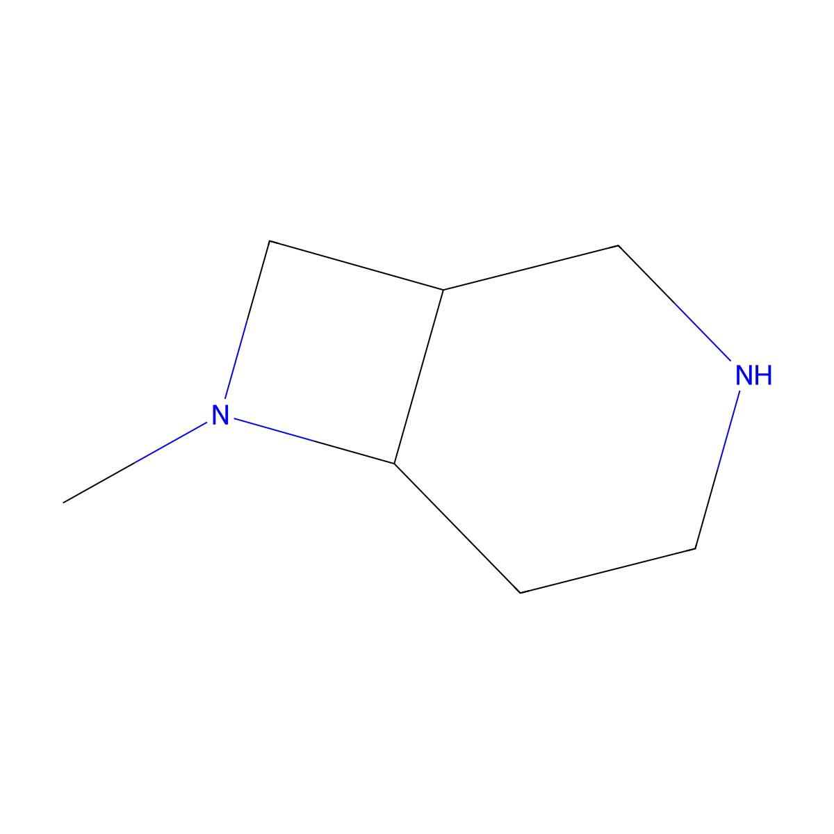 7-Methyl-3,7-diazabicyclo[4.2.0]octane molecular structure, CAS 1378259-94-9