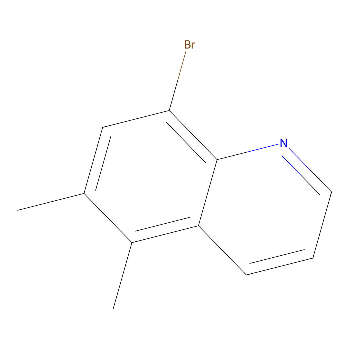 8-Bromo-5,6-dimethylquinoline molecular structure, CAS 1378260-16-2