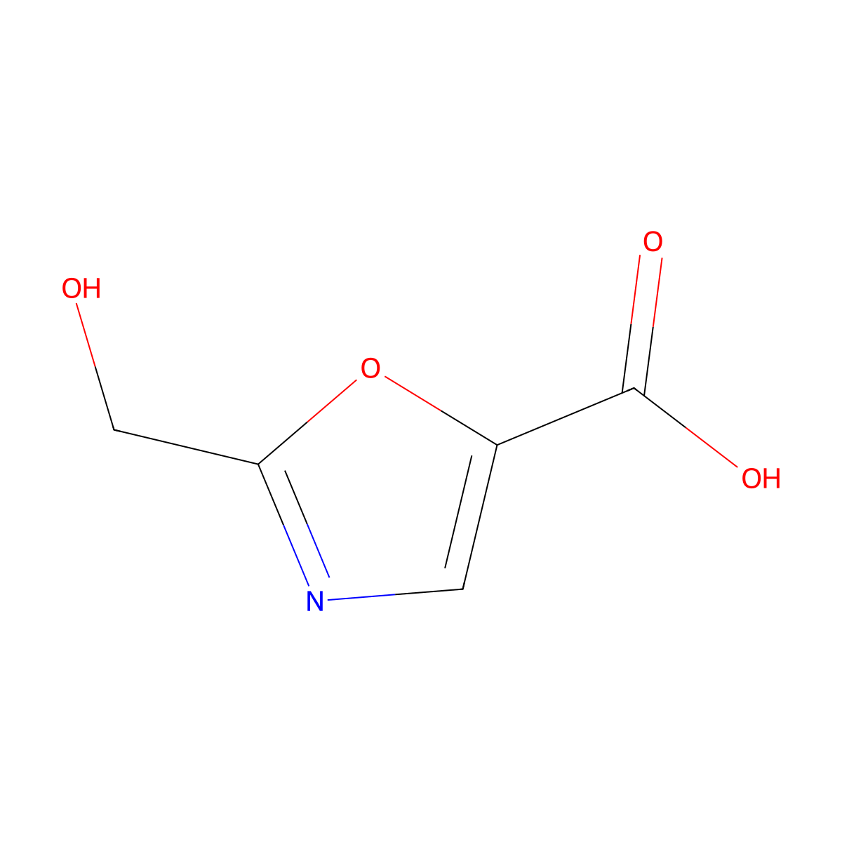 2-(Hydroxymethyl)oxazole-5-carboxylic acid molecular structure, CAS 1378260-42-4