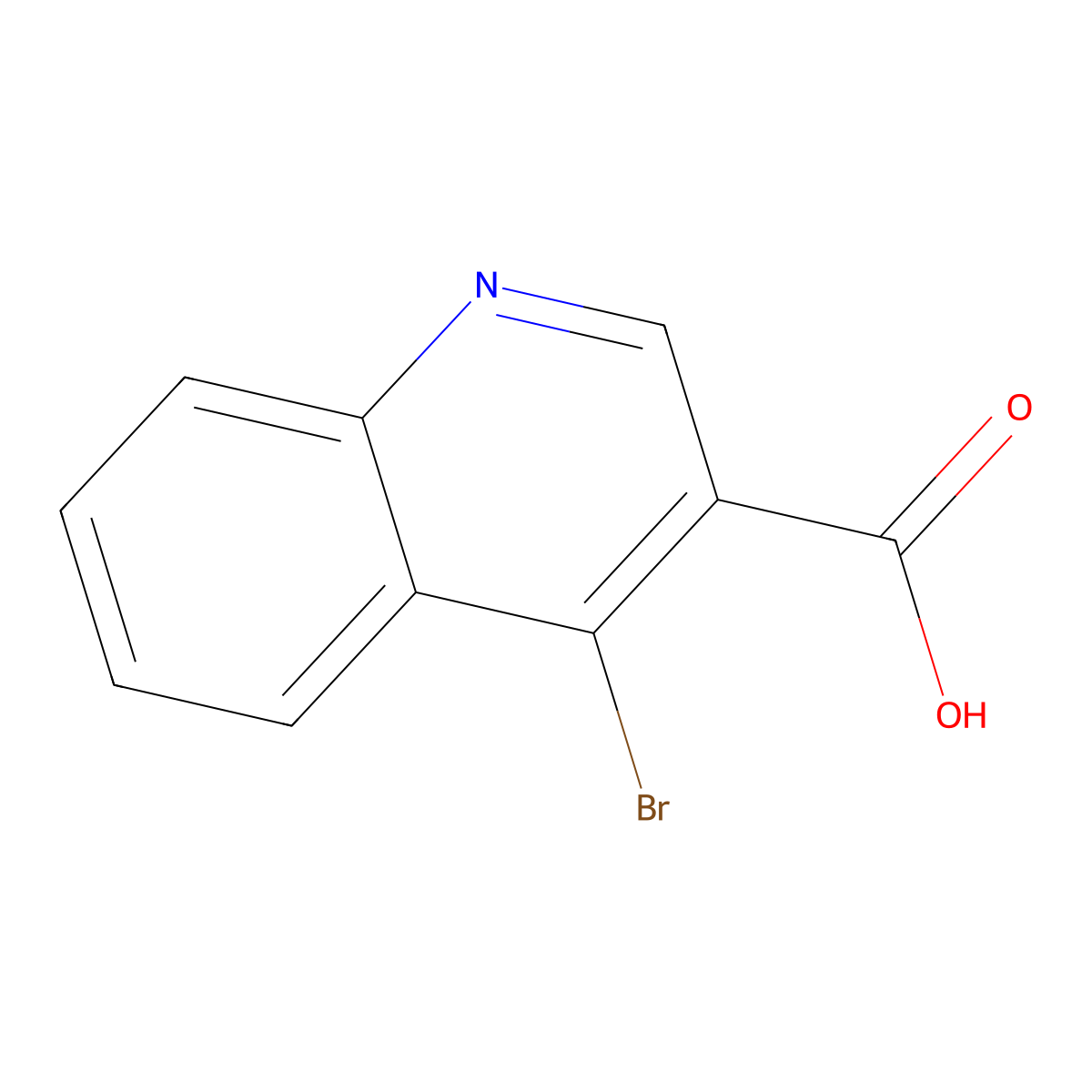 4-Bromoquinoline-3-carboxylic acid molecular structure, CAS 1378260-46-8