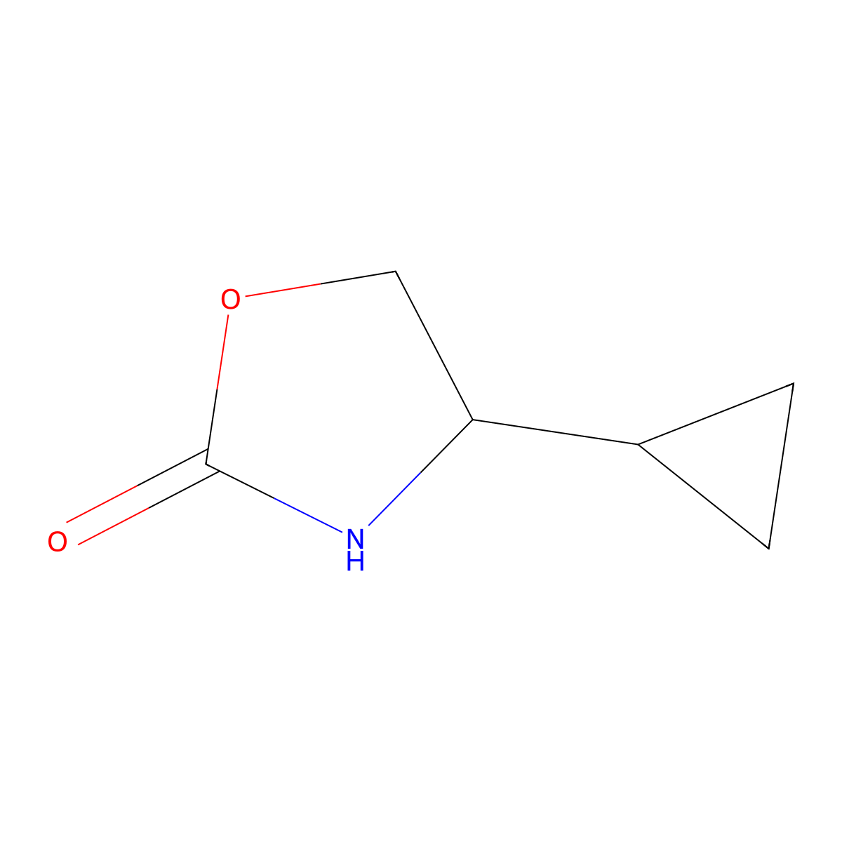 4-Cyclopropyl-1,3-oxazolidin-2-one molecular structure, CAS 1378260-65-1