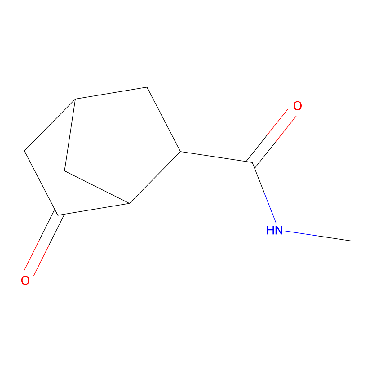 N-Methyl-6-oxobicyclo[2.2.1]heptane-2-carboxamide molecular structure, CAS 1378260-73-1