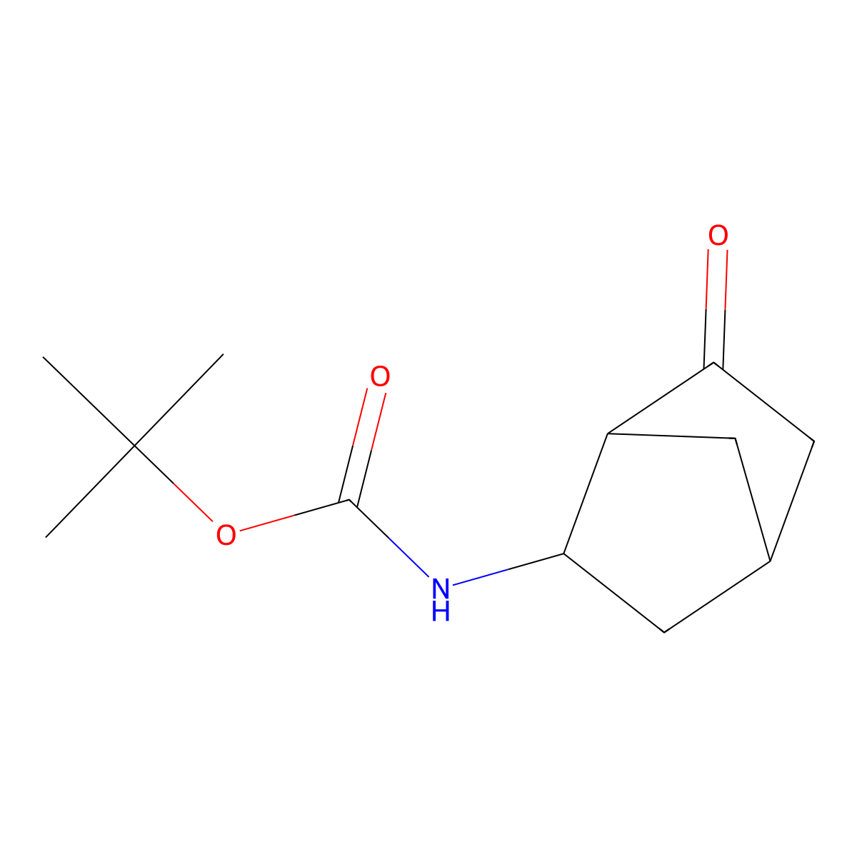 tert-Butyl N-{6-oxobicyclo[2.2.1]heptan-2-yl}carbamate molecular structure, CAS 1378260-90-2