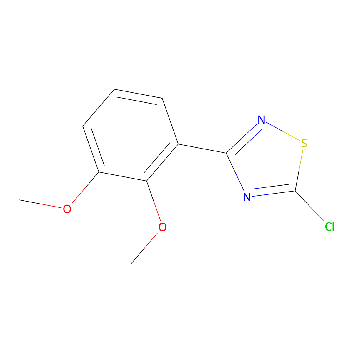 5-Chloro-3-(2,3-dimethoxyphenyl)-1,2,4-thiadiazole molecular structure, CAS 1378261-24-5