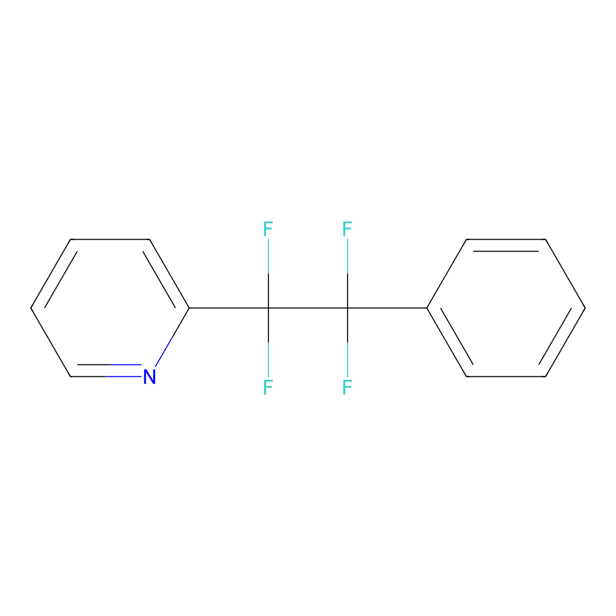 2-(1,1,2,2-Tetrafluoro-2-phenylethyl)pyridine molecular structure, CAS 1378261-29-0