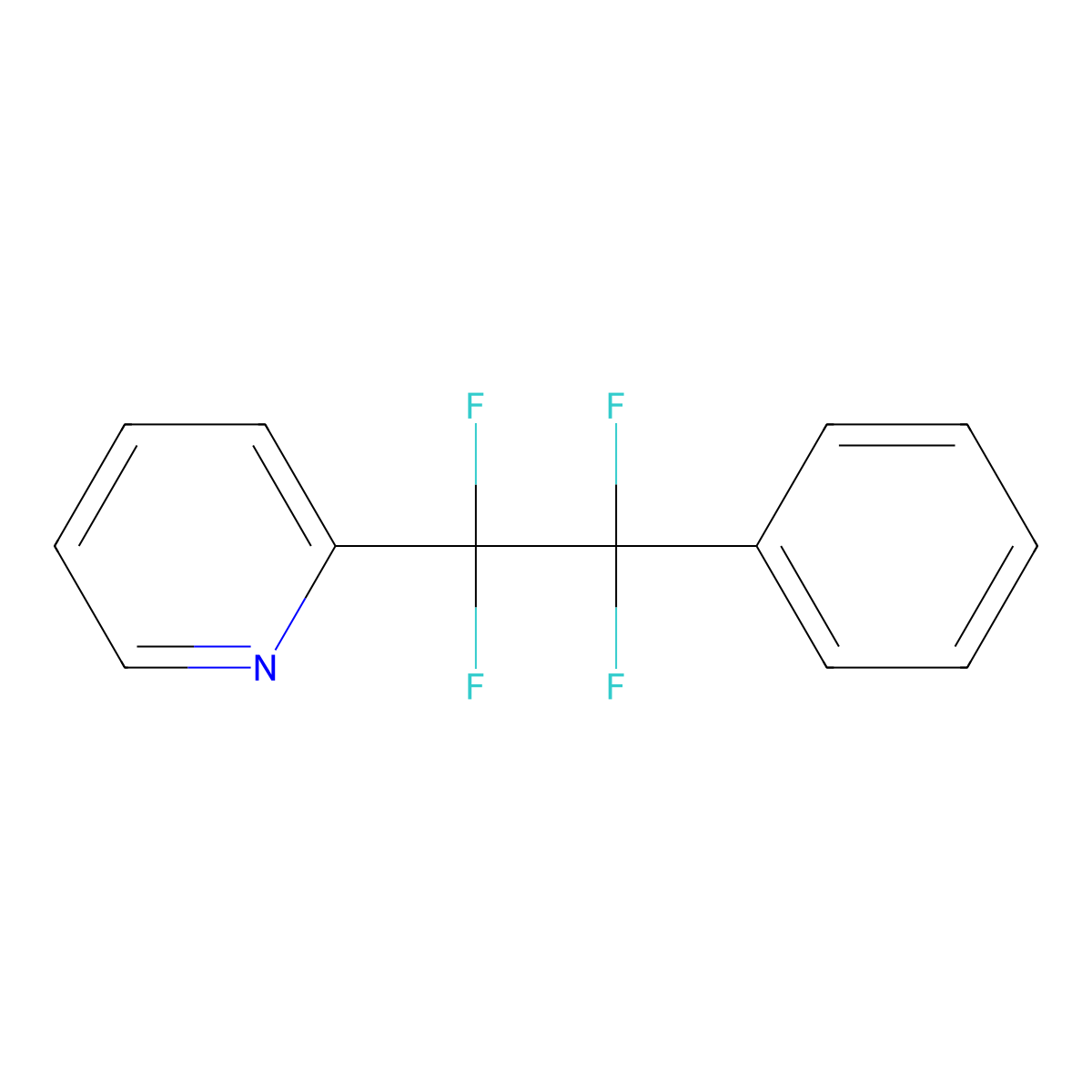 2-(1,1,2,2-Tetrafluoro-2-phenylethyl)pyridine molecular structure, CAS 1378261-29-0