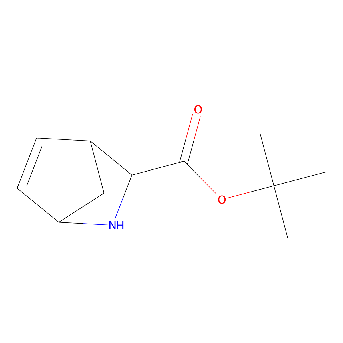 Tert-butyl 2-azabicyclo[2.2.1]hept-5-ene-3-carboxylate molecular structure, CAS 1378298-62-4