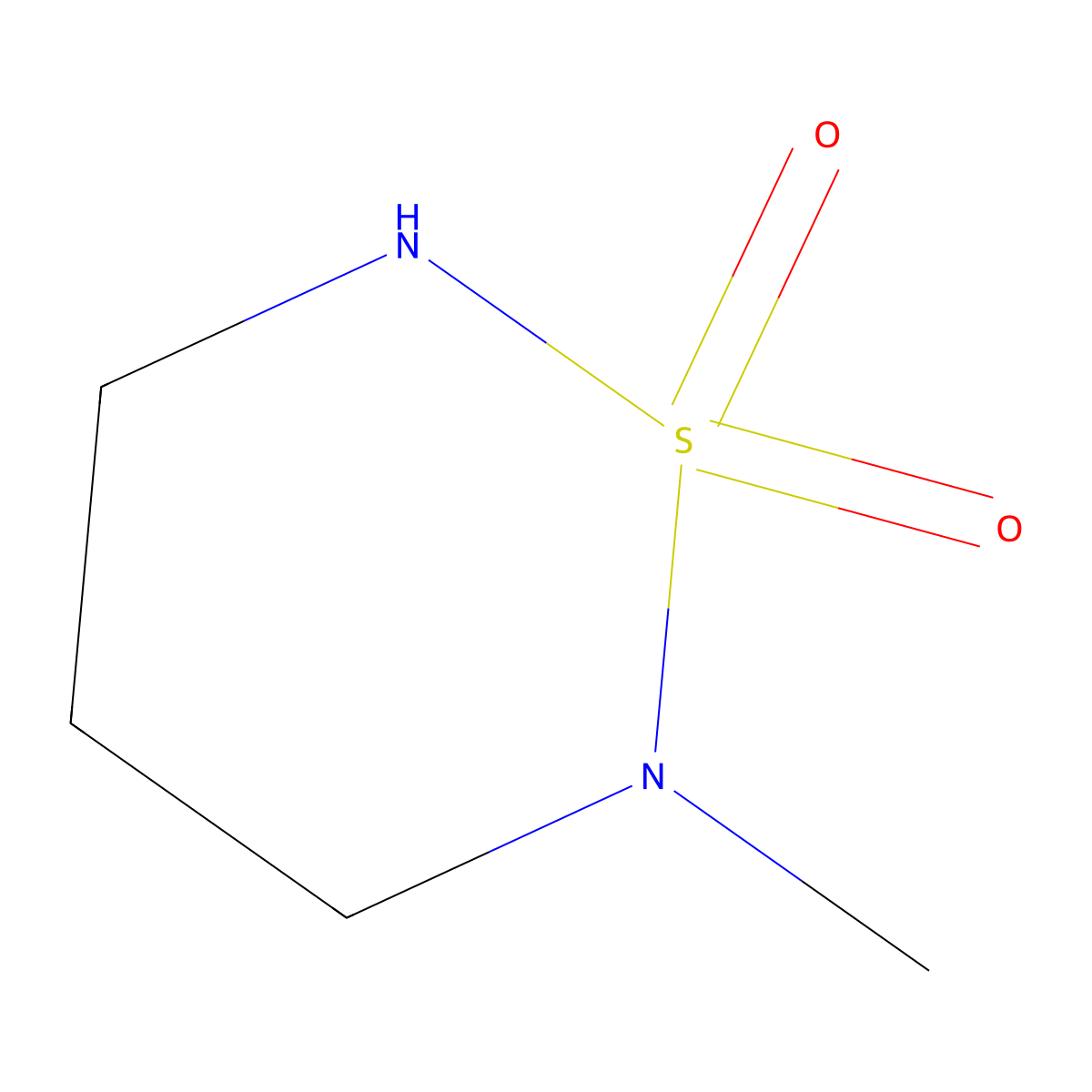 2-Methyl-[1,2,6]thiadiazinane 1,1-dioxide molecular structure, CAS 137830-77-4