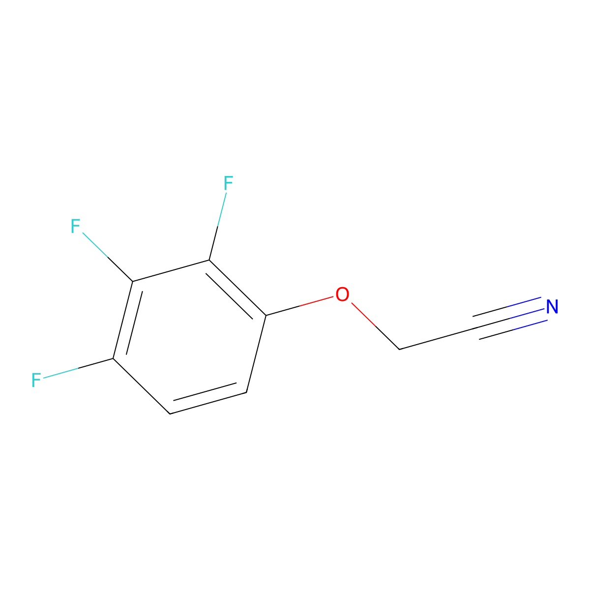 2-(2,3,4-Trifluorophenoxy)acetonitrile molecular structure, CAS 1378309-94-4