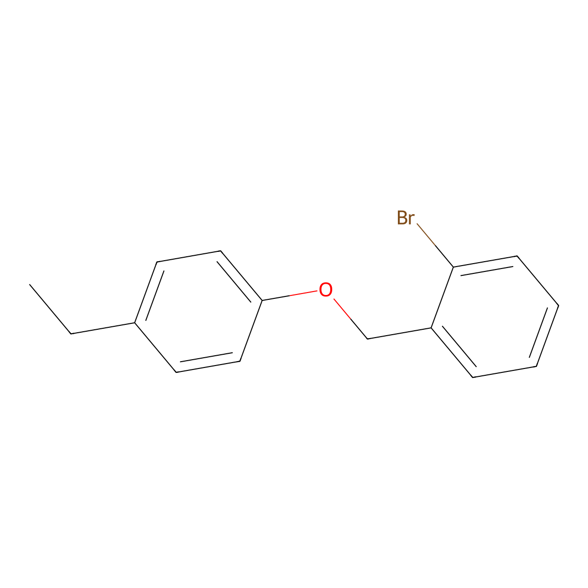 1-Bromo-2-((4-ethylphenoxy)methyl)benzene molecular structure, CAS 1378310-06-5