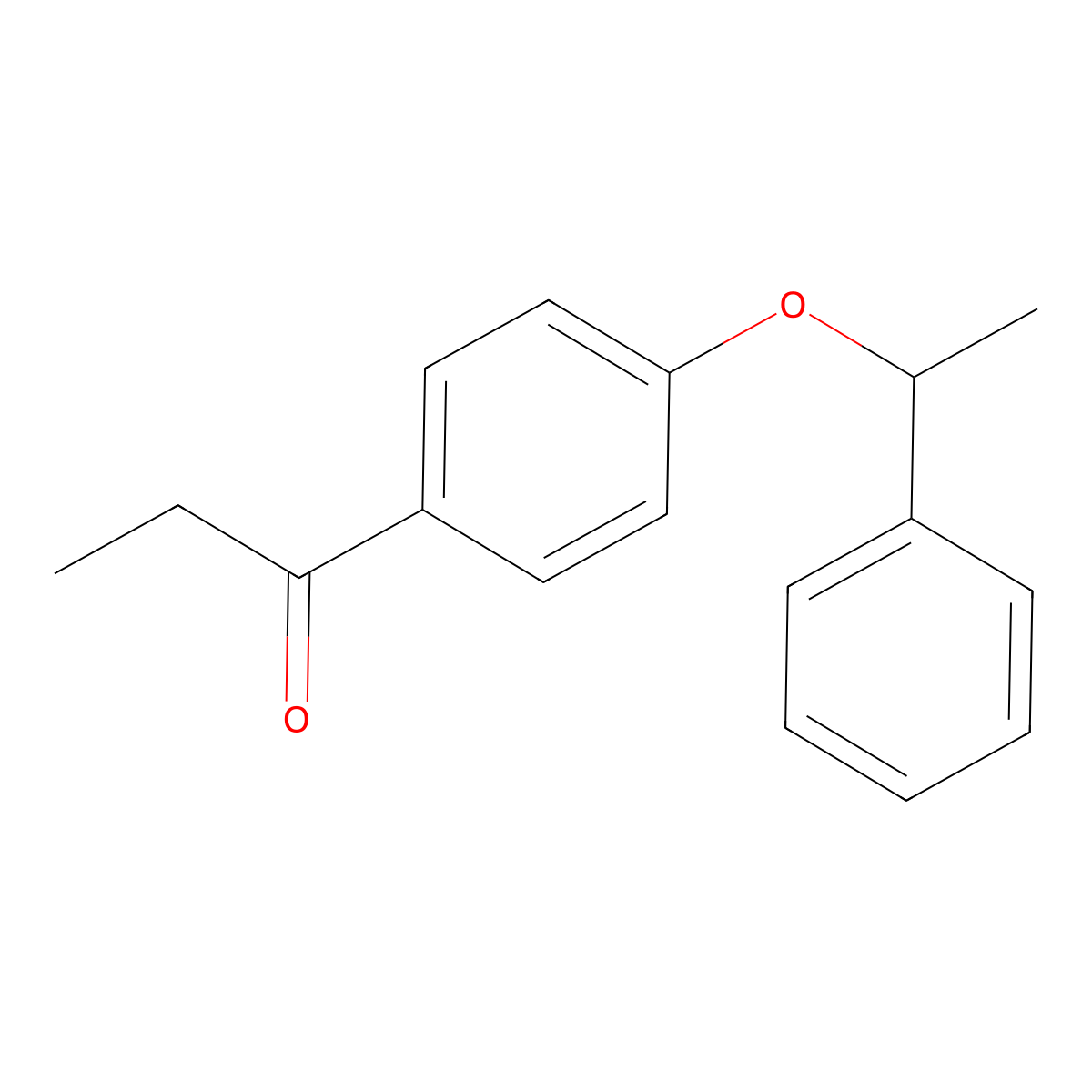 1-[4-(1-Phenylethoxy)phenyl]-1-propanone molecular structure, CAS 1378317-36-2