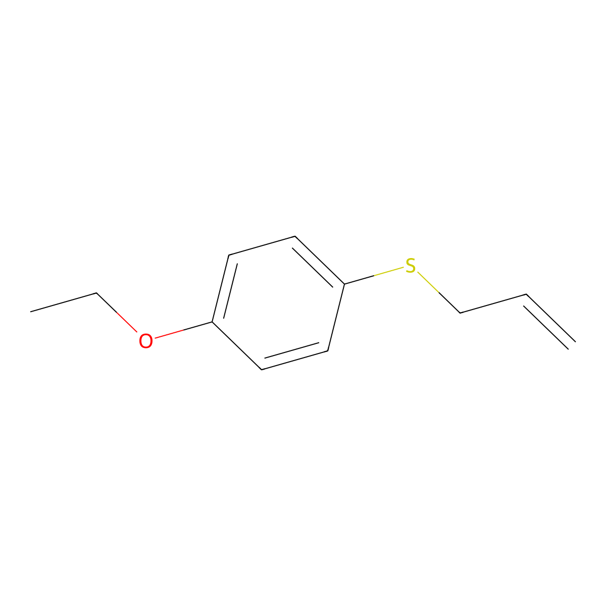 1-Allylsulfanyl-4-ethoxybenzene molecular structure, CAS 1378320-63-8