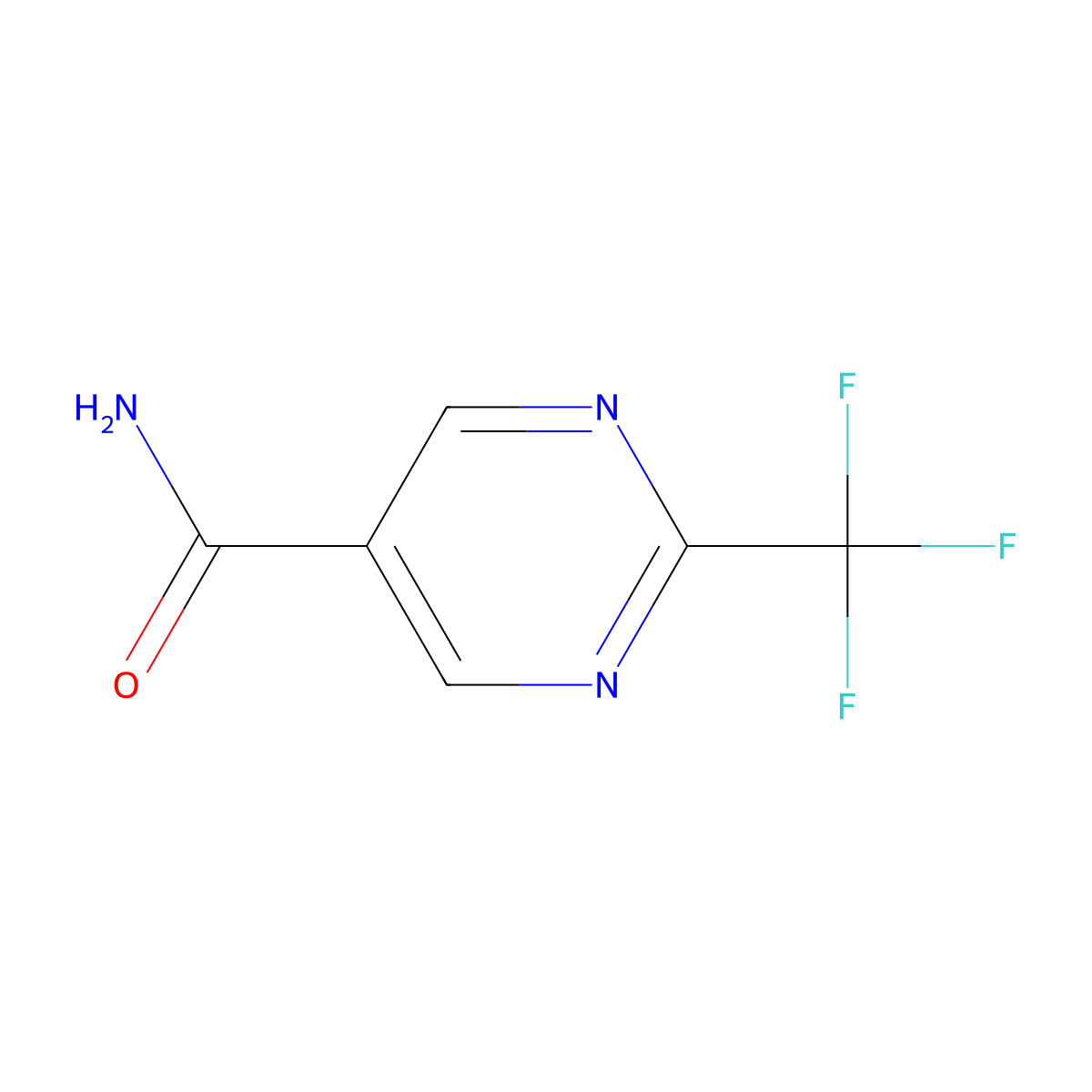 2-(Trifluoromethyl)pyrimidine-5-carboxamide molecular structure, CAS 1378340-42-1