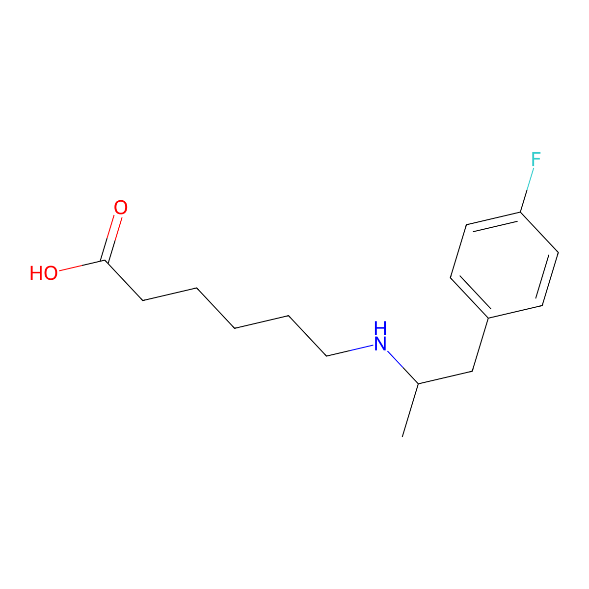 6-{[1-(4-Fluorophenyl)propan-2-yl]amino}hexanoic acid molecular structure, CAS 1378340-43-2