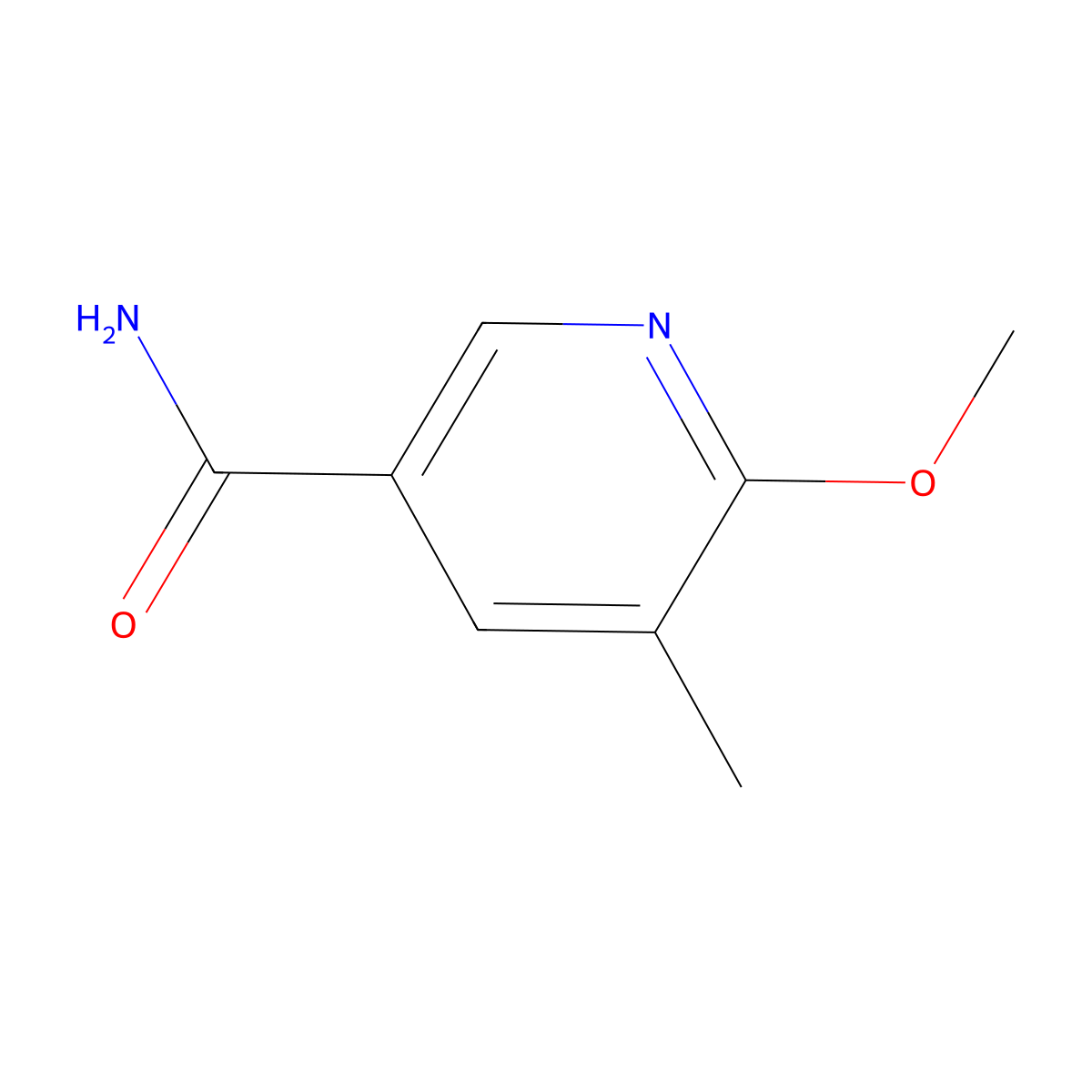 6-Methoxy-5-methylnicotinamide molecular structure, CAS 1378342-04-1