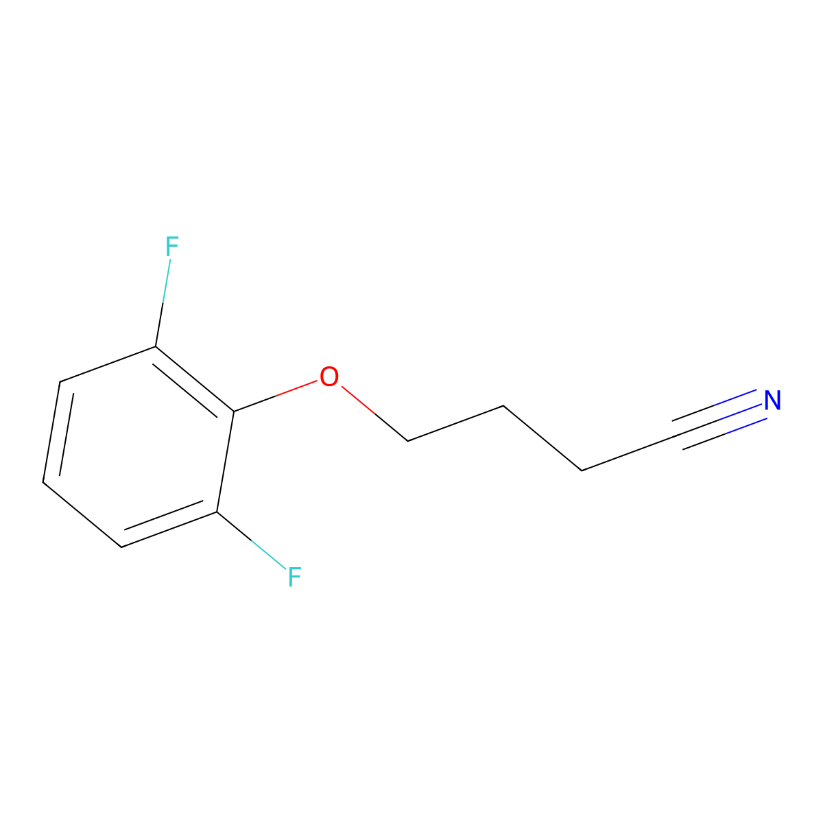 4-(2,6-Difluorophenoxy)butanenitrile molecular structure, CAS 1378344-87-6