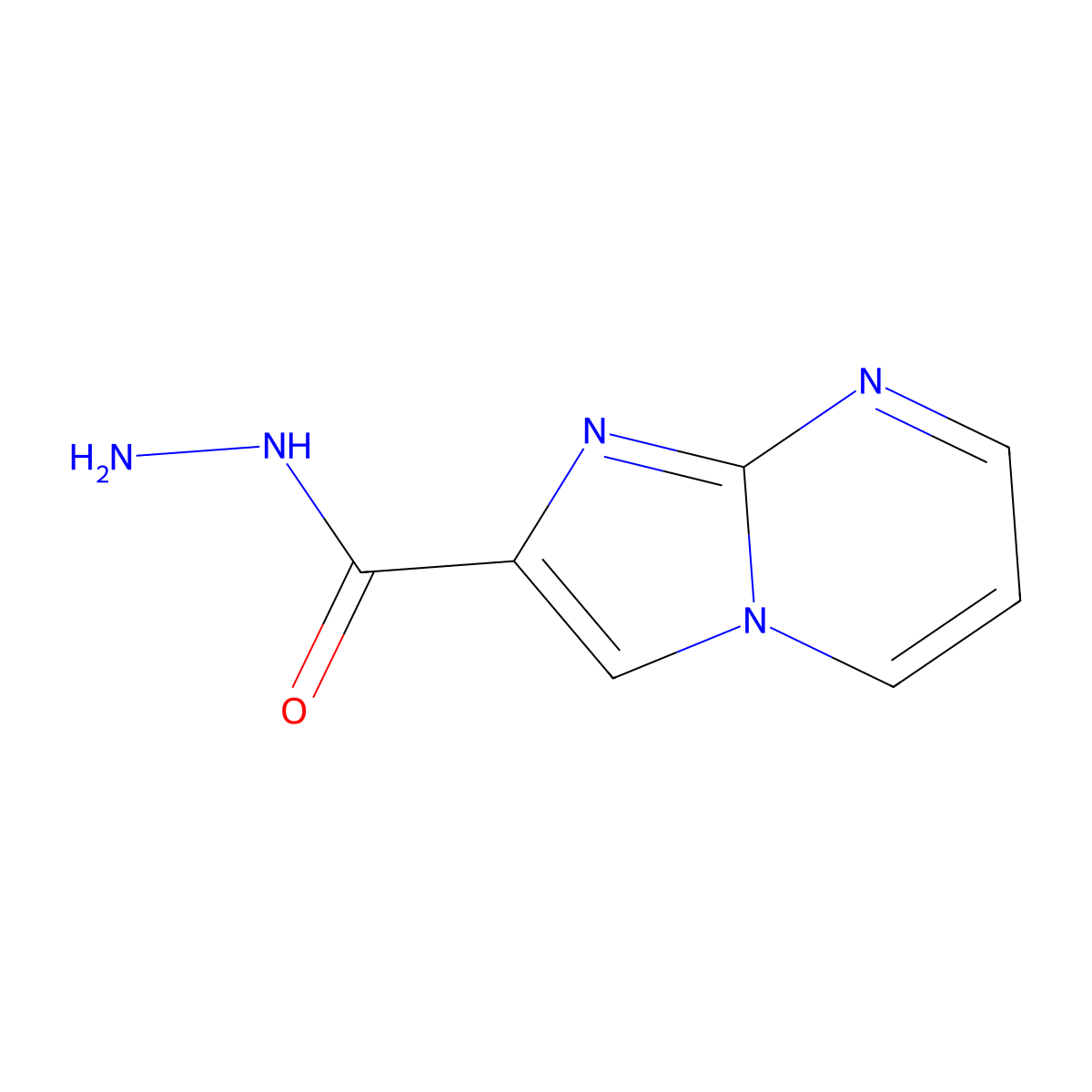 Imidazo[1,2-a]pyrimidine-2-carbohydrazide molecular structure, CAS 1378345-44-8