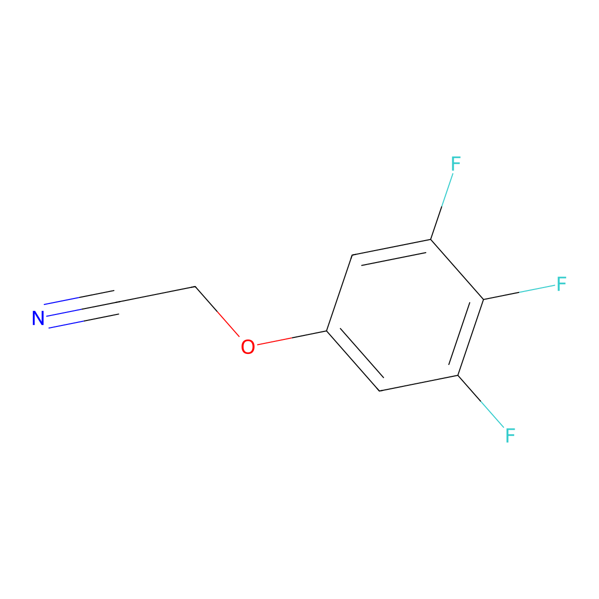 2-(3,4,5-Trifluorophenoxy)acetonitrile molecular structure, CAS 1378379-03-3