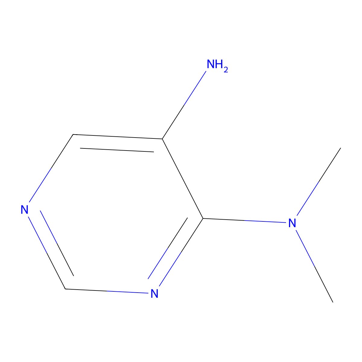 4-N,4-N-dimethylpyrimidine-4,5-diamine molecular structure, CAS 13784-16-2