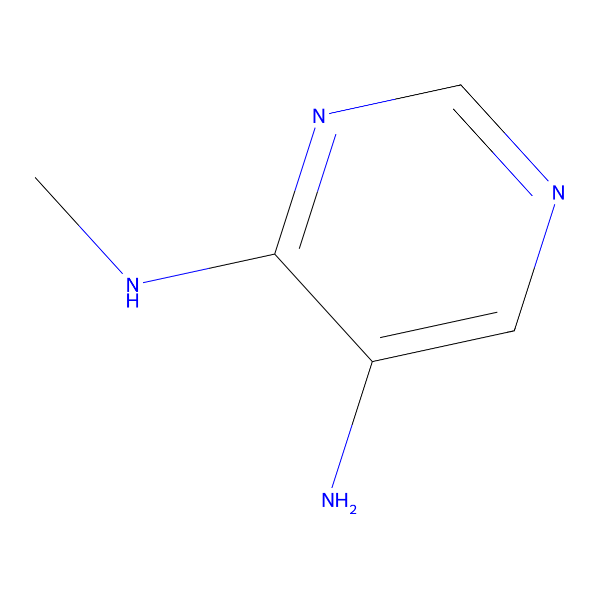 N4-methylpyrimidine-4,5-diamine molecular structure, CAS 13784-17-3