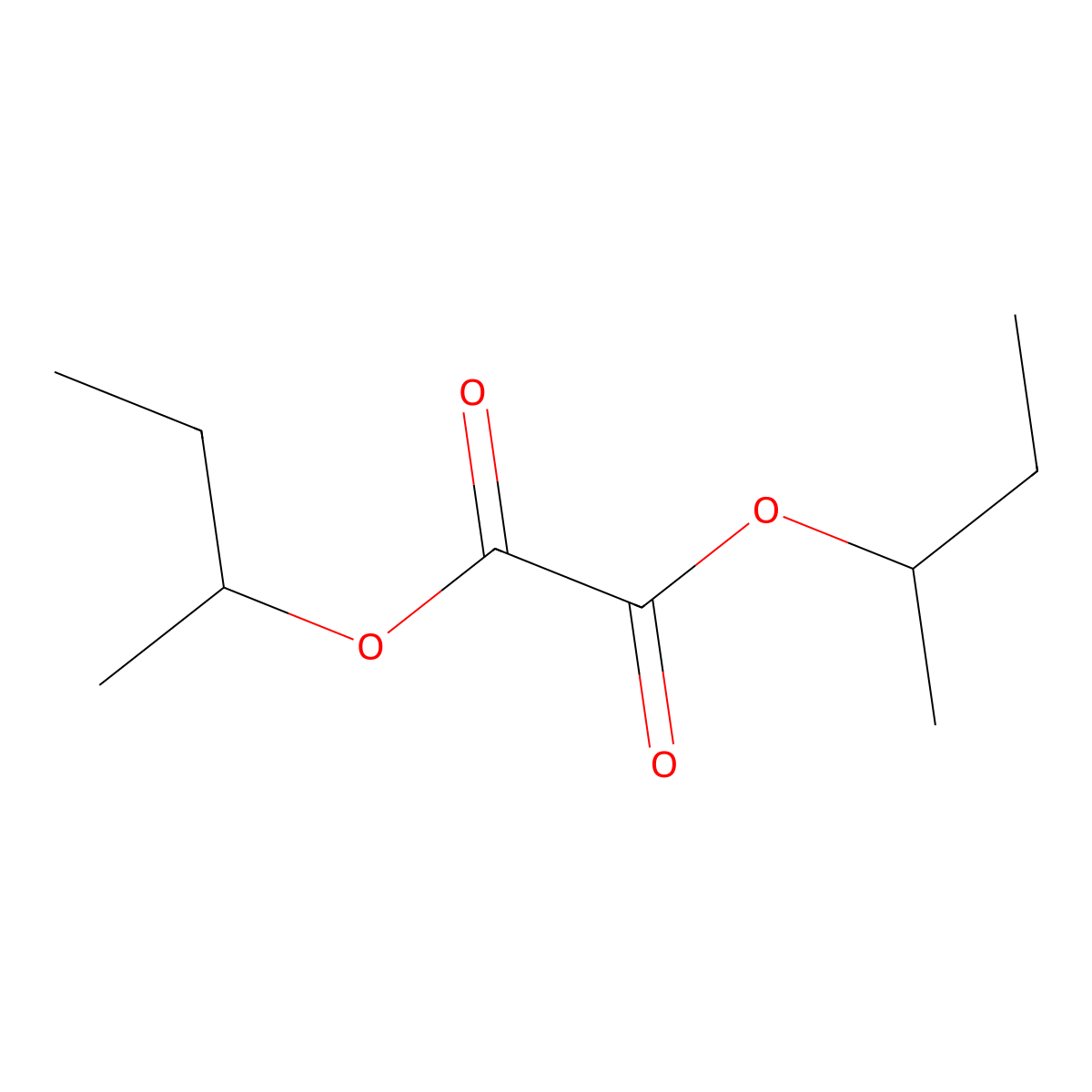 Di-sec-butyl oxalate molecular structure, CAS 13784-89-9