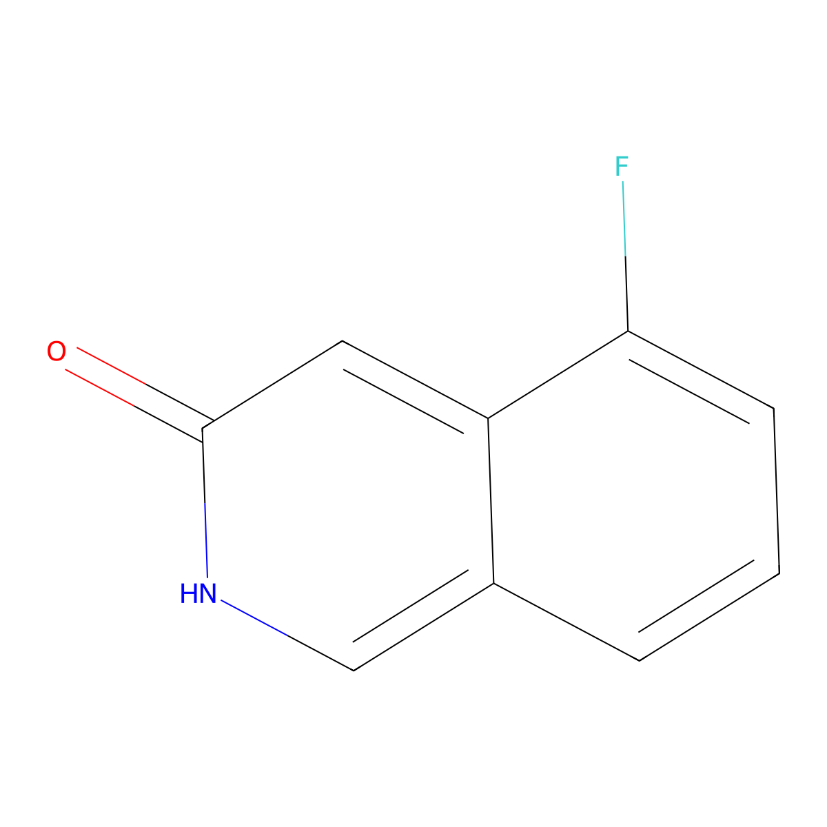 5-Fluoroisoquinolin-3-ol molecular structure, CAS 1378413-91-2
