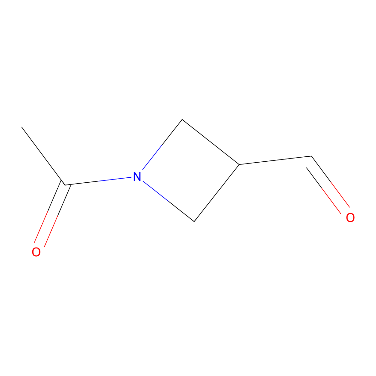 1-Acetylazetidine-3-carbaldehyde molecular structure, CAS 1378450-79-3