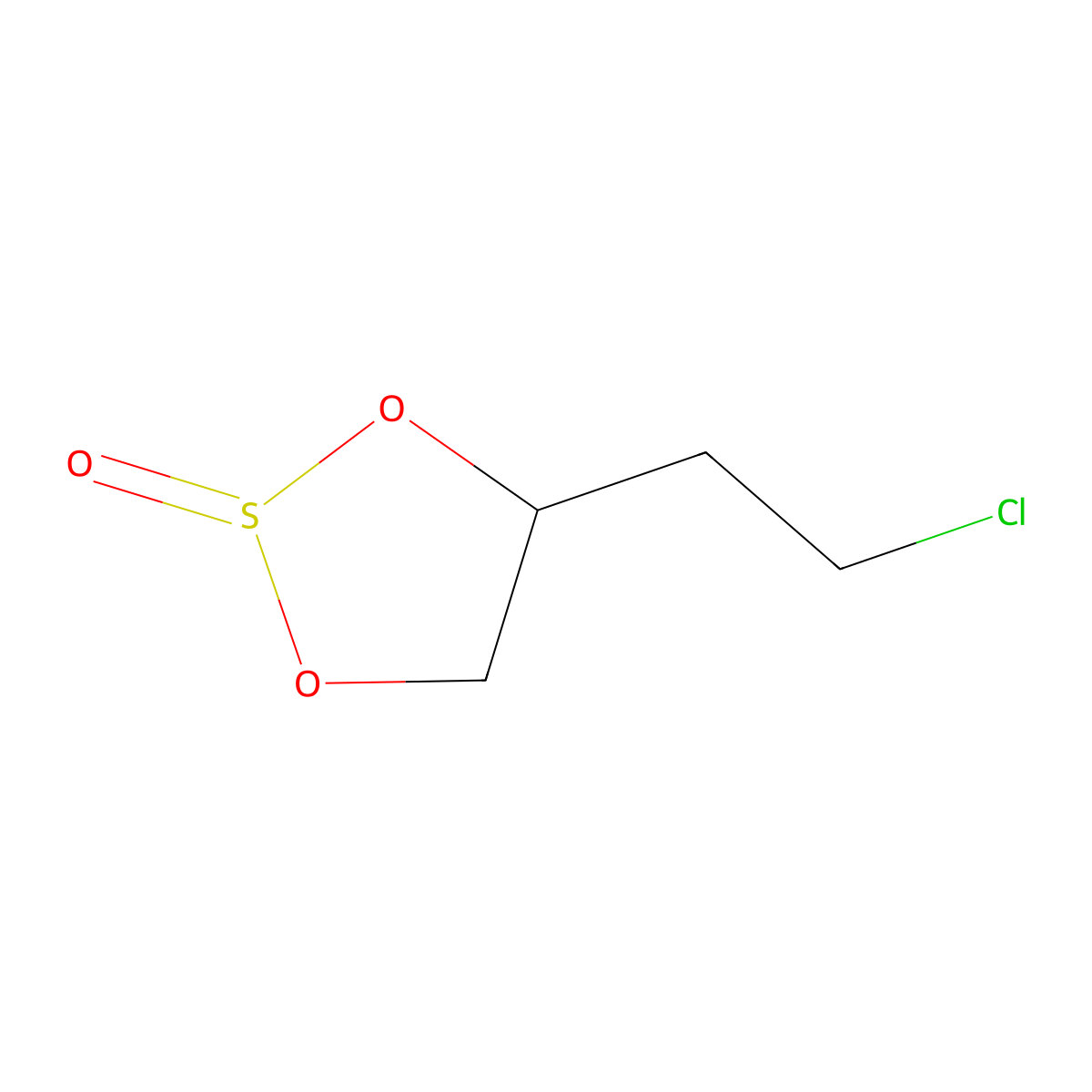 4-(2-Chloroethyl)-1,3,2-dioxathiolane 2-oxide molecular structure, CAS 1378464-10-8