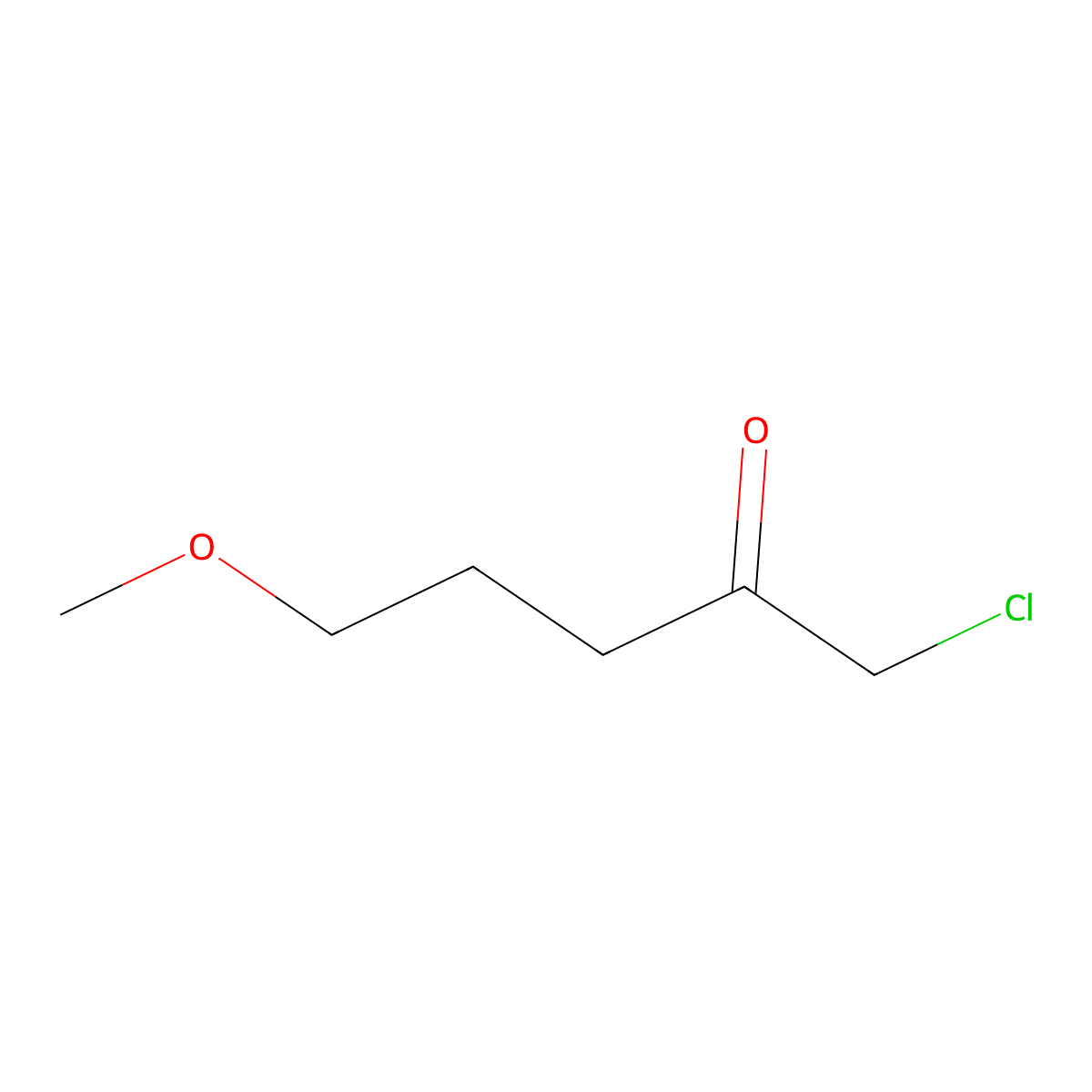 1-Chloro-5-methoxypentan-2-one molecular structure, CAS 1378468-20-2
