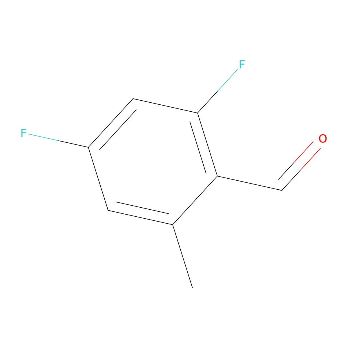 2,4-Difluoro-6-methylbenzaldehyde molecular structure, CAS 1378473-63-2