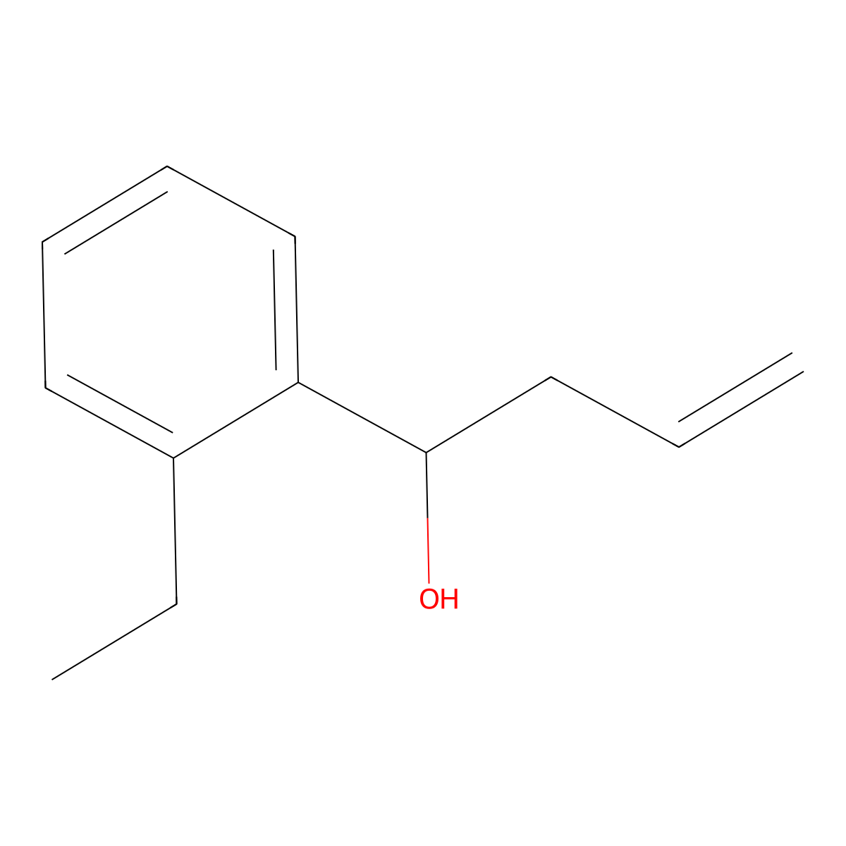 4-(2-Ethylphenyl)-1-buten-4-ol molecular structure, CAS 1378473-72-3