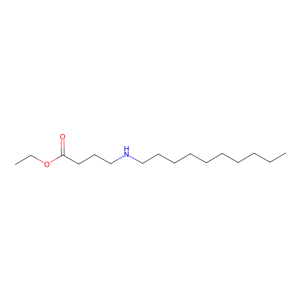 Ethyl 4-(decylamino)butanoate molecular structure, CAS 1378477-47-4