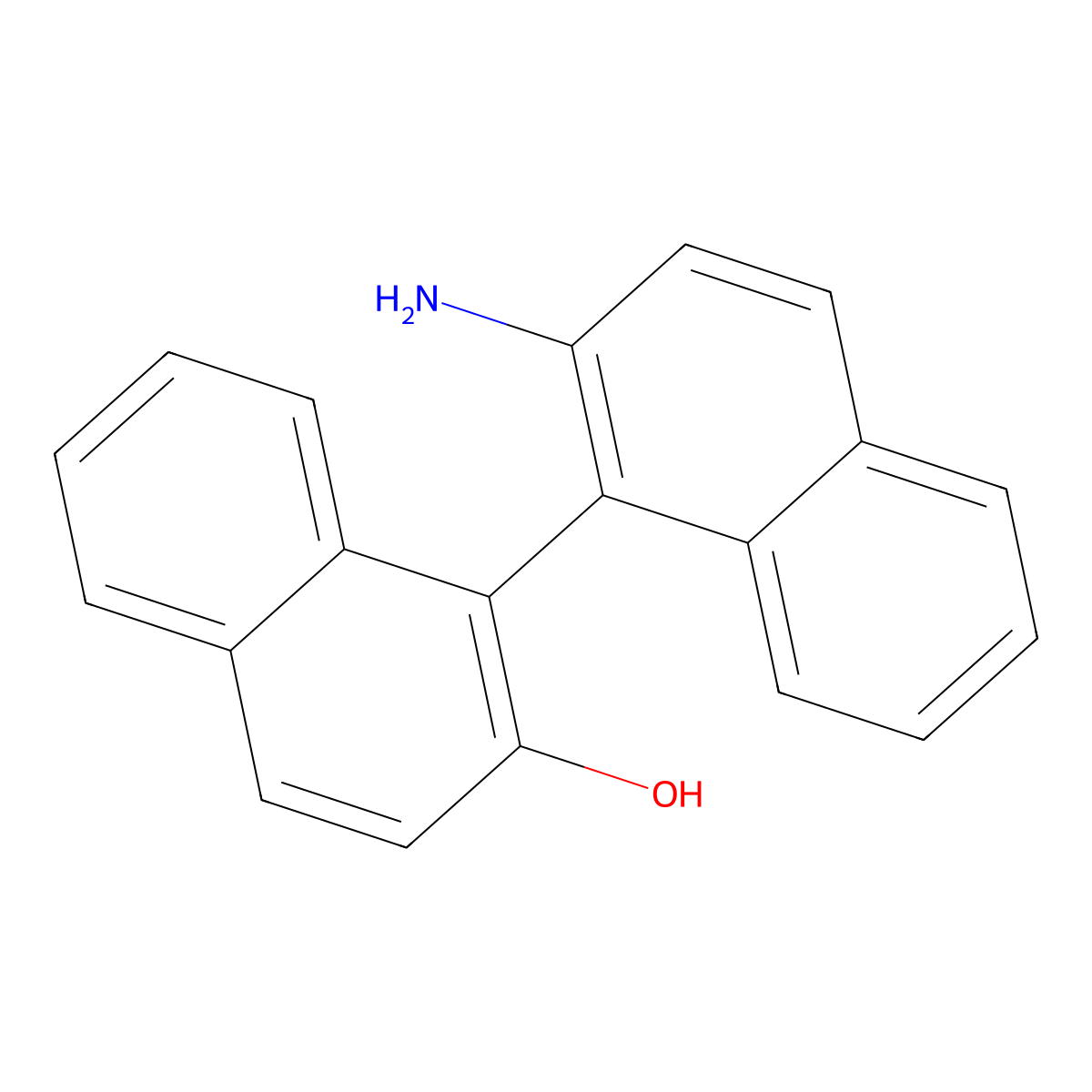 (R)-(+)-2'-Amino-1,1'-binaphthalen-2-ol molecular structure, CAS 137848-28-3