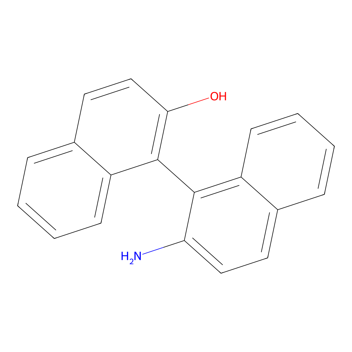 (R)-(+)-2'-Amino-1,1'-binaphthalen-2-ol molecular structure, CAS 137848-28-3